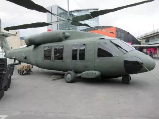 i2kdefense - custom inflatable helicopter