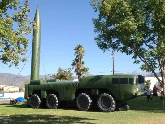 i2k defense - custom inflatable army truck launcher 23