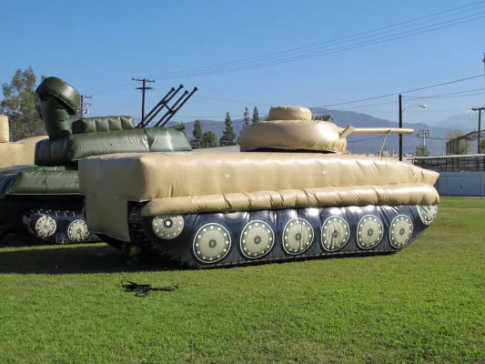 i2k defense - custom inflatable BMP-2 Tank Inflatable Decoy Target
