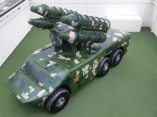 i2kdefense - custom inflatable HQ-7 launcher front up 6-1