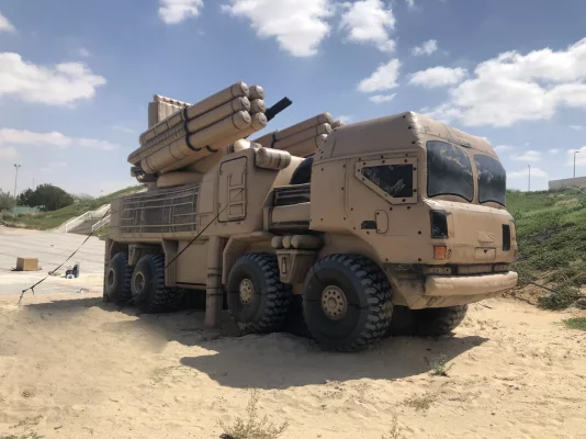 i2k defense - custom inflatable army truck side Pantsir1-1067x800