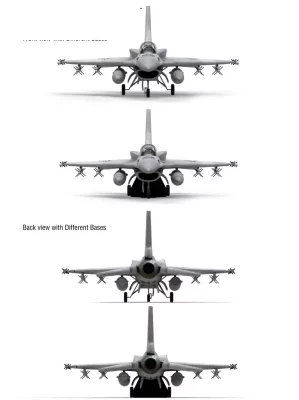 i2k defense - custom inflatable military aircraft back view and different bases f16d-598x800-1