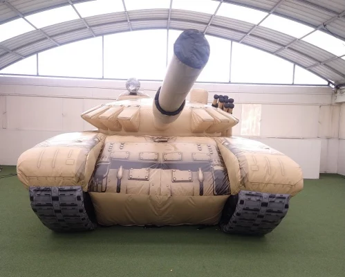 i2kdefense - custom inflatable T-72 inflatable military tank front side