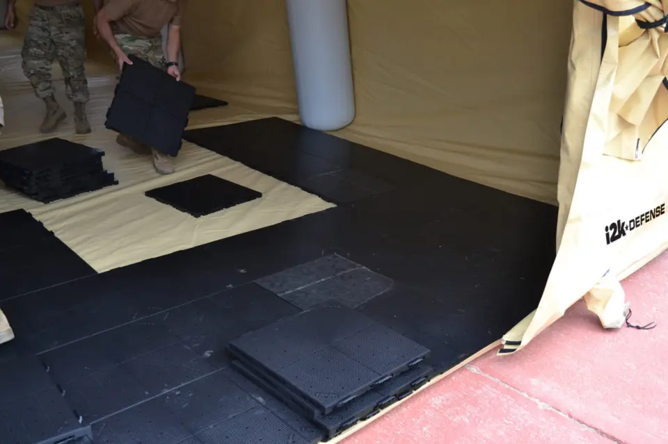 i2kdefense Modular Flooring for Inflatable Shelter