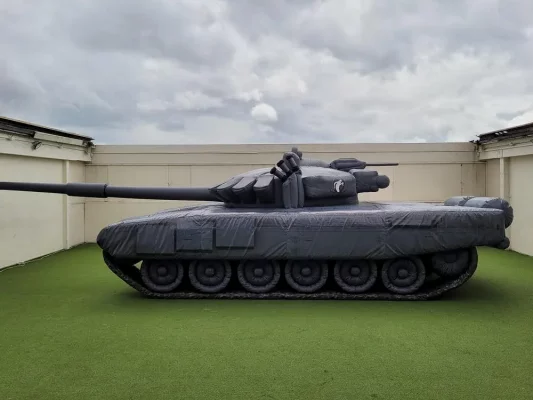 i2kdefense T 72 Inflatable Tank Decoy left